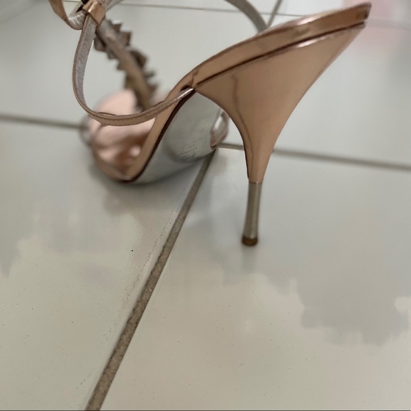 Vintage Marciano Jeweled Metallic Heels - Picture 5 of 8